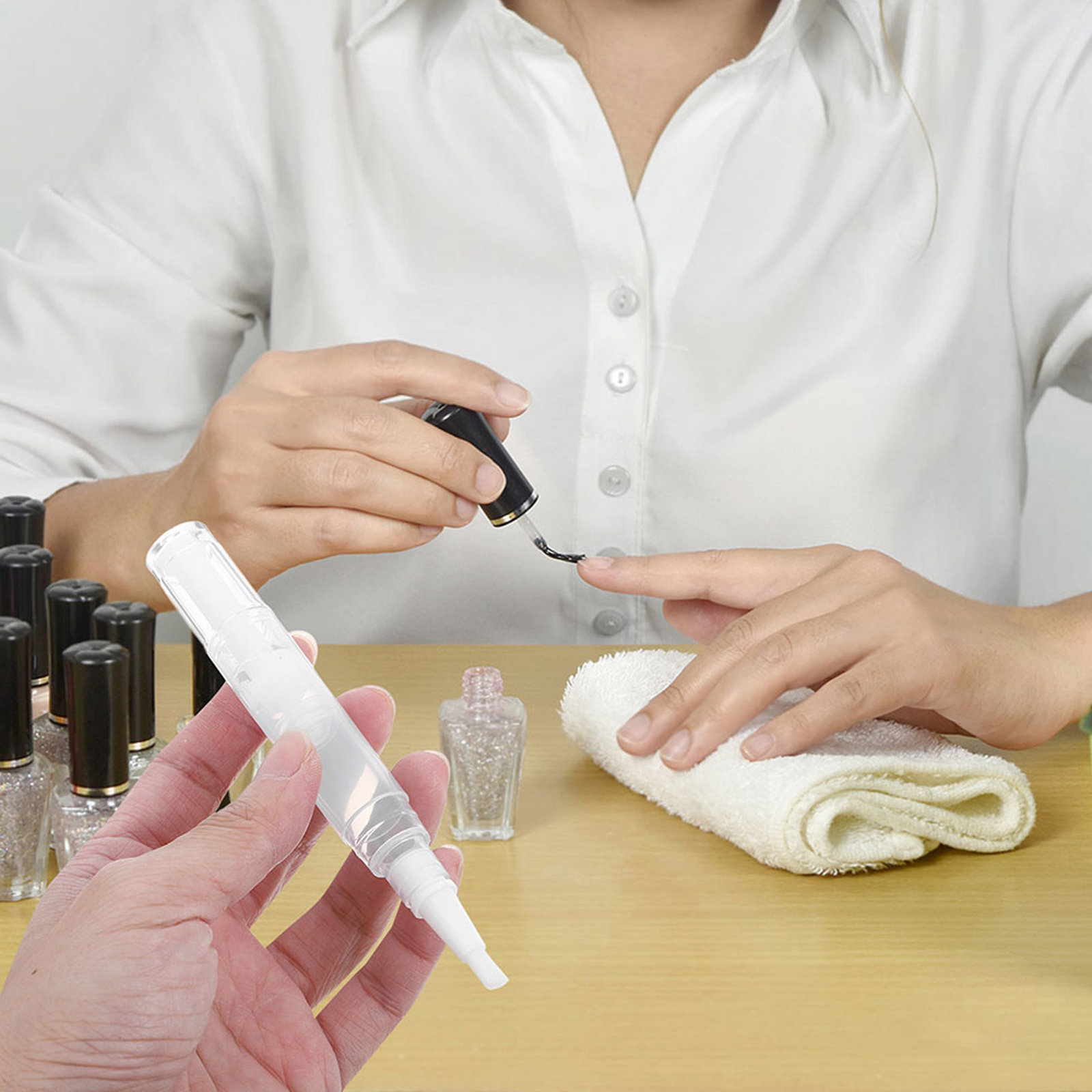 Cuticle Oil Pen - 5 szt. Przezroczyste długopisy do paznokci