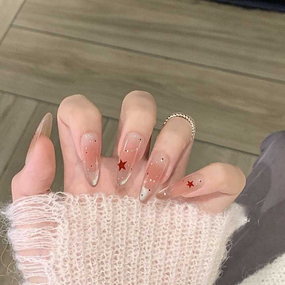 Nail Art Fake - 10 sztuk/worek Kocie Magnetyczne Różowe Efekt