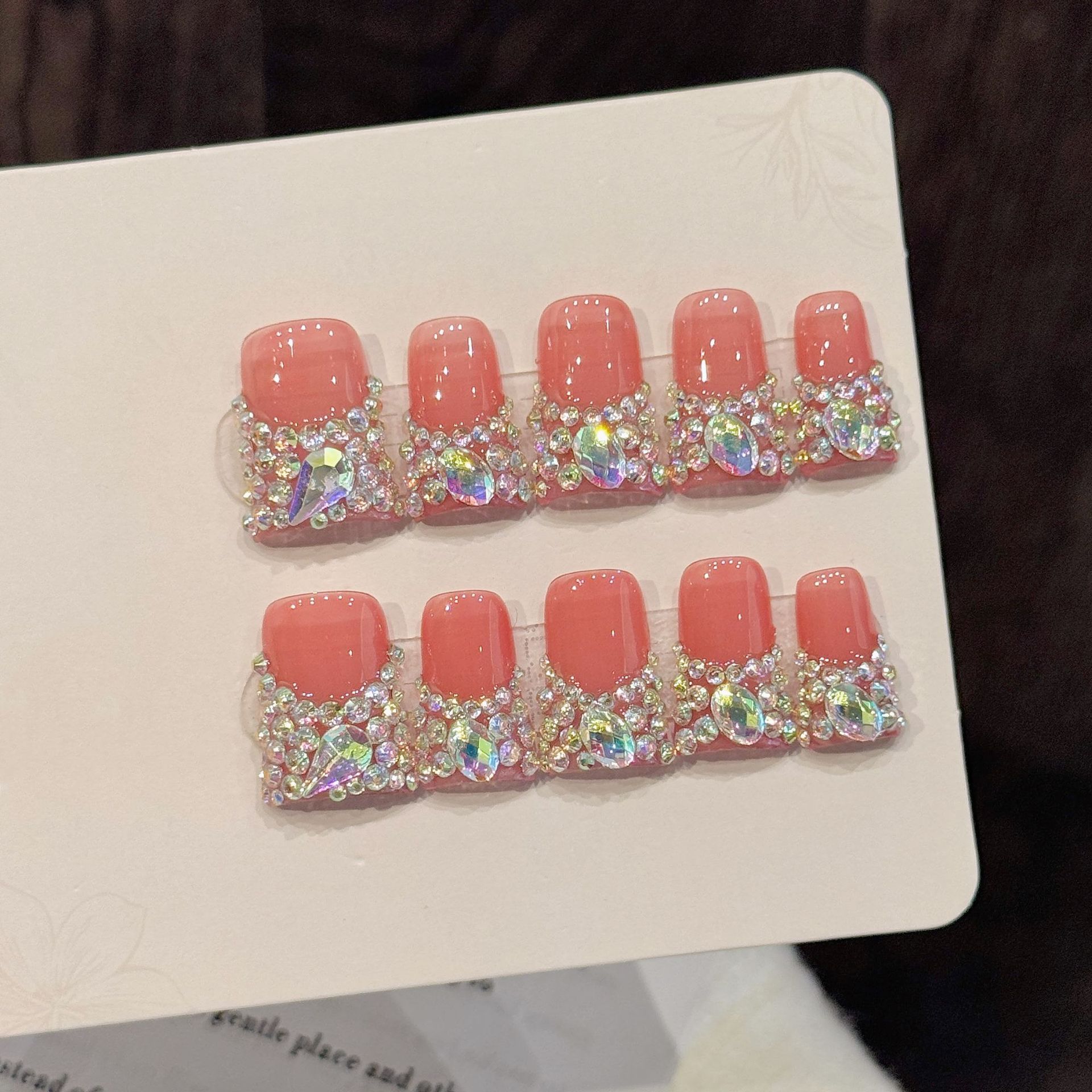 Nail Art Fake - 10 szt. Paznokci Sztucznych w Stylu