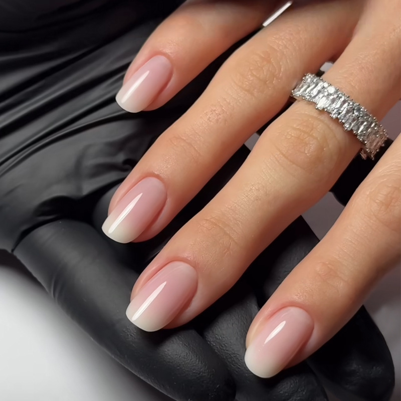 Nail Art Glitter - 24 szt. Proste baletowe paznokcie z