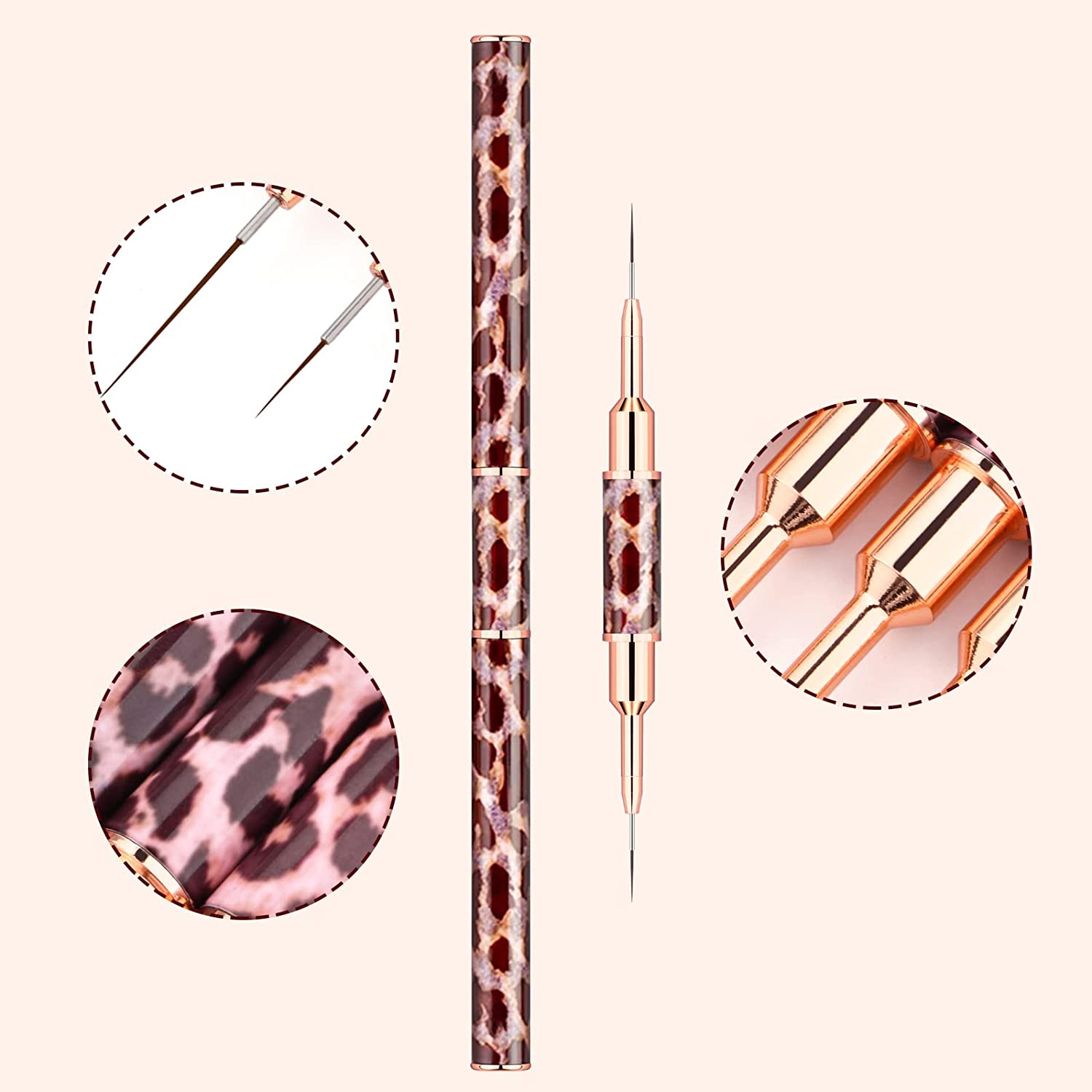 5-25mm Leopard Print Pędzle do – Nail Art Leopard recenzja i cena