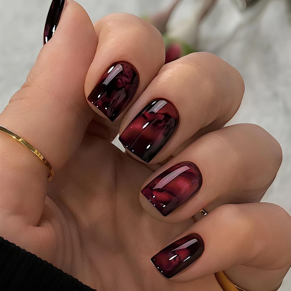 24 szt. Krótkie Kwadratowe Paz – Nail Art Leopard recenzja i cena