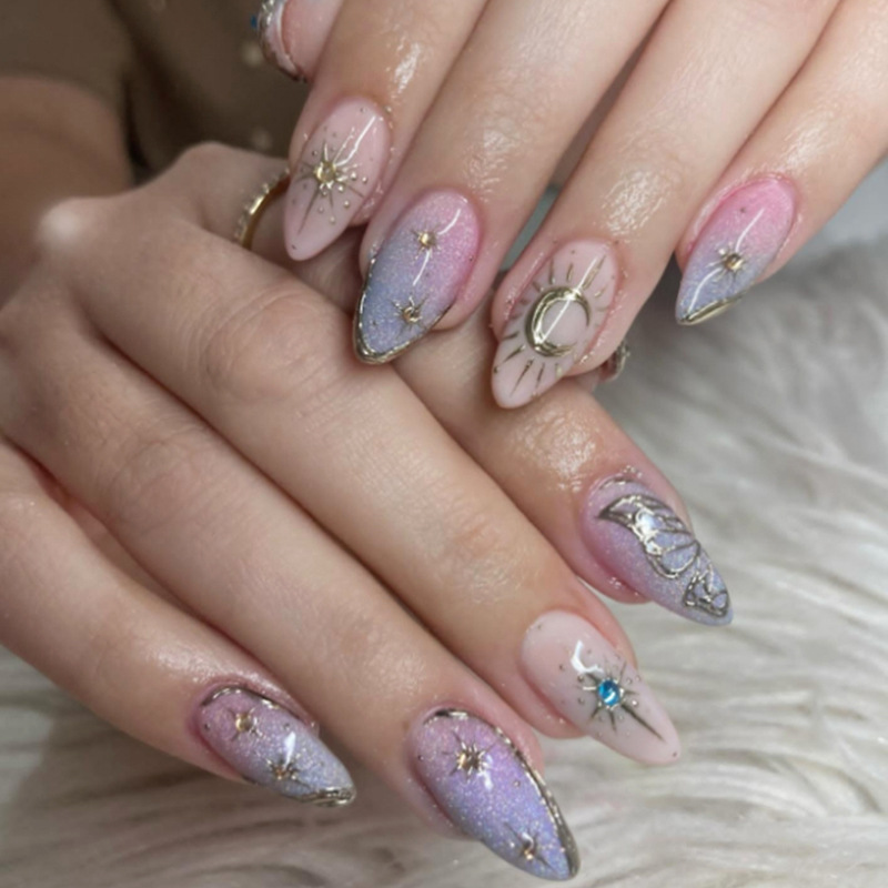 24 szt. Złocone, brokatowe, zd – Nail Art Glitter recenzja i cena