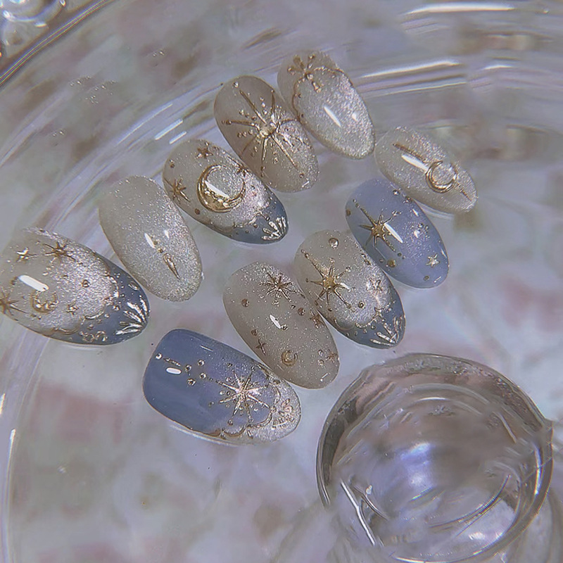 24 szt. Złocone, brokatowe, zd – Nail Art Glitter recenzja i cena