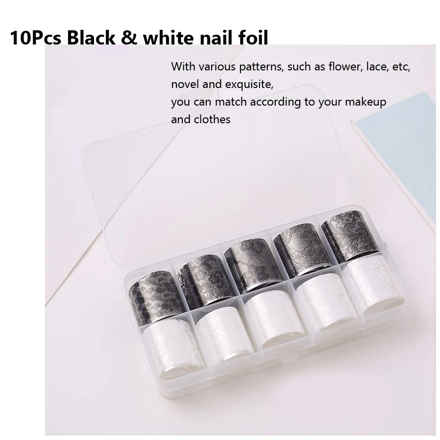 10 Rolek 2,5*60cm Nowa Czarno- – Nail Art Leopard recenzja i cena