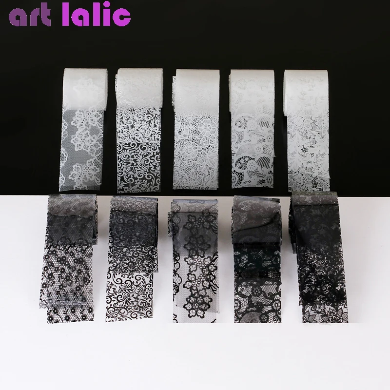 10 Rolek 2,5*60cm Nowa Czarno- – Nail Art Leopard recenzja i cena