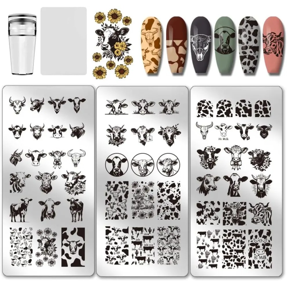 3 szt. Płytek do stemplowania  – Nail Art Leopard recenzja i cena