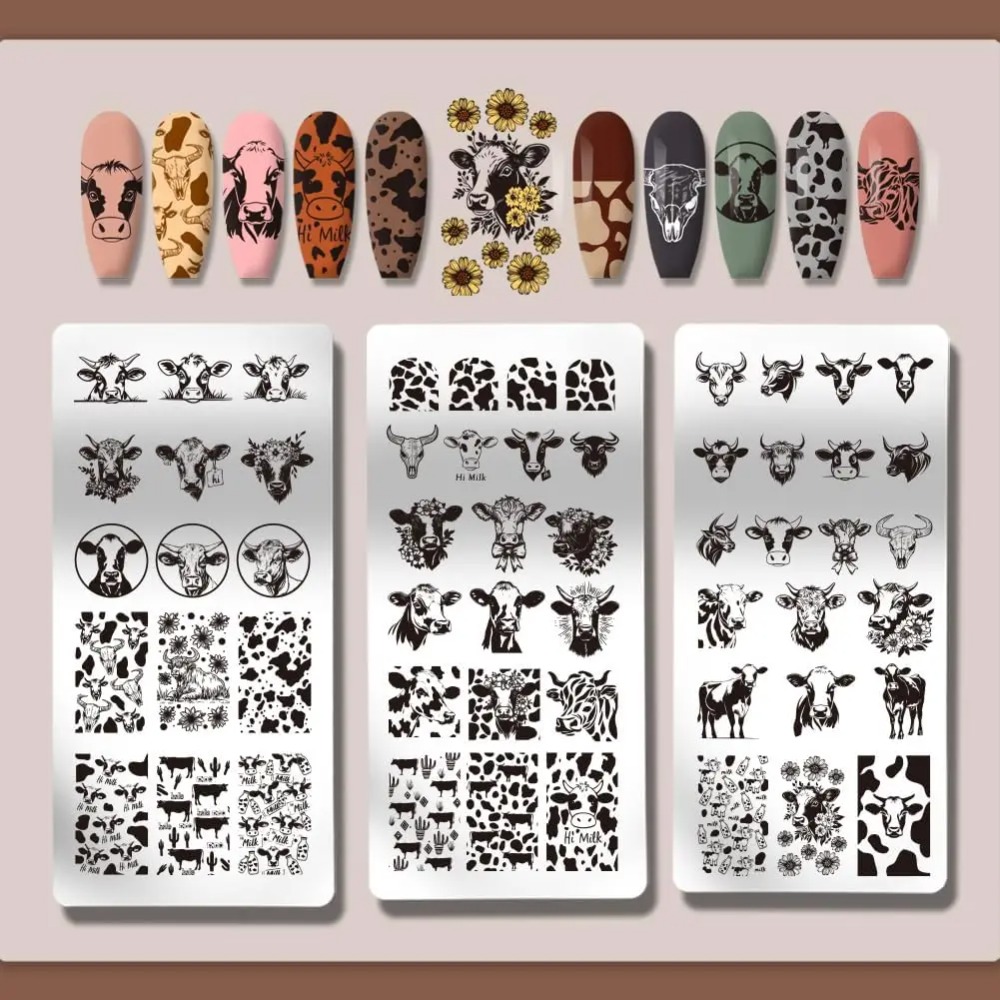 3 szt. Płytek do stemplowania  – Nail Art Leopard recenzja i cena