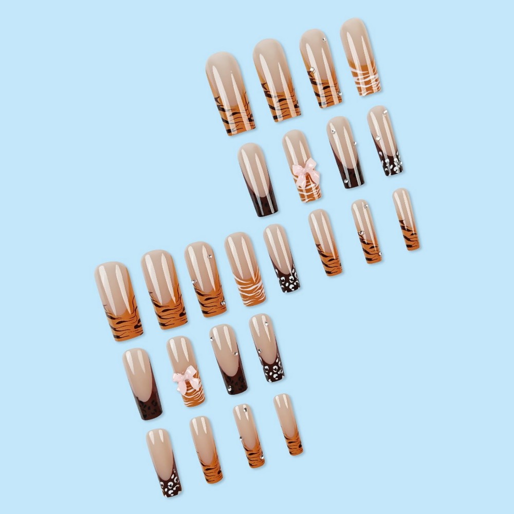 Sztuczne paznokcie akrylowe z  – Nail Art Leopard recenzja i cena