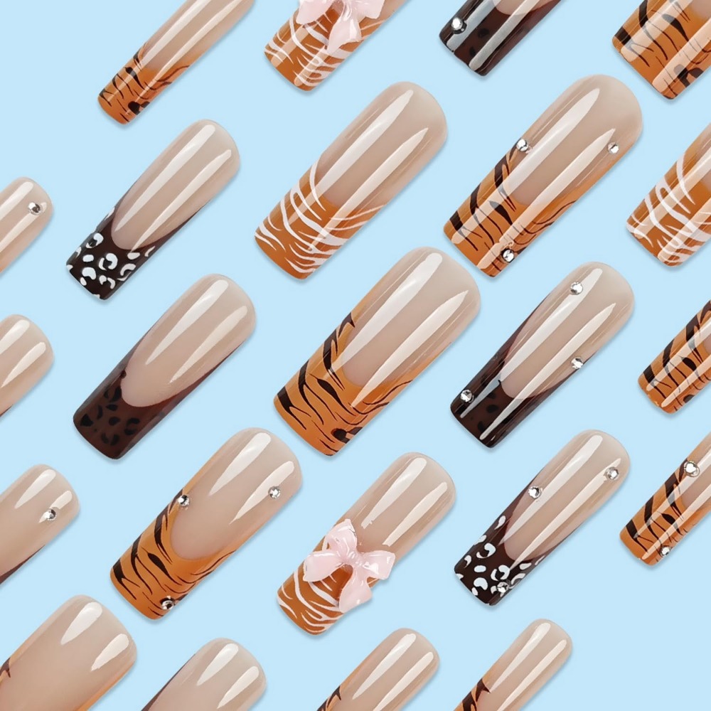 Sztuczne paznokcie akrylowe z  – Nail Art Leopard recenzja i cena