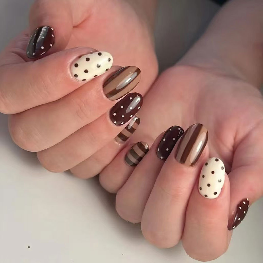 24 szt. Bursztynowe Ciemnobrąz – Nail Art Leopard recenzja i cena