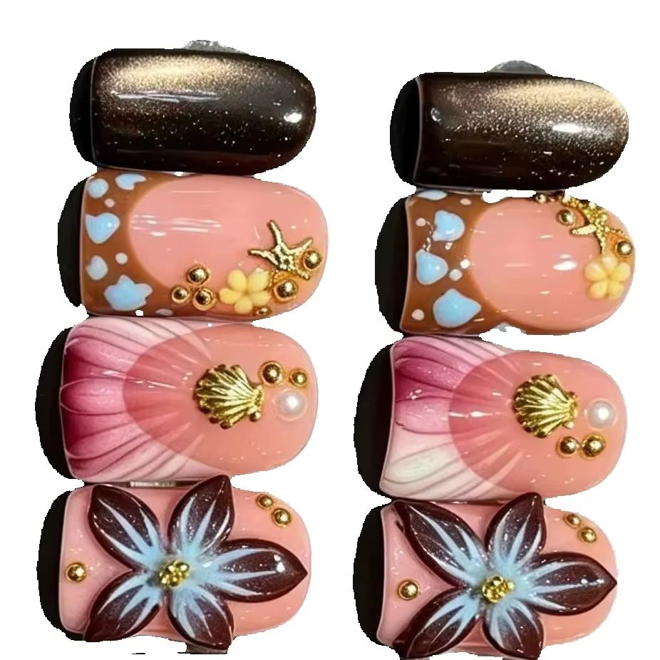 10 sztuk/zestaw Krótkie, ręczn – Nail Art Leopard recenzja i cena