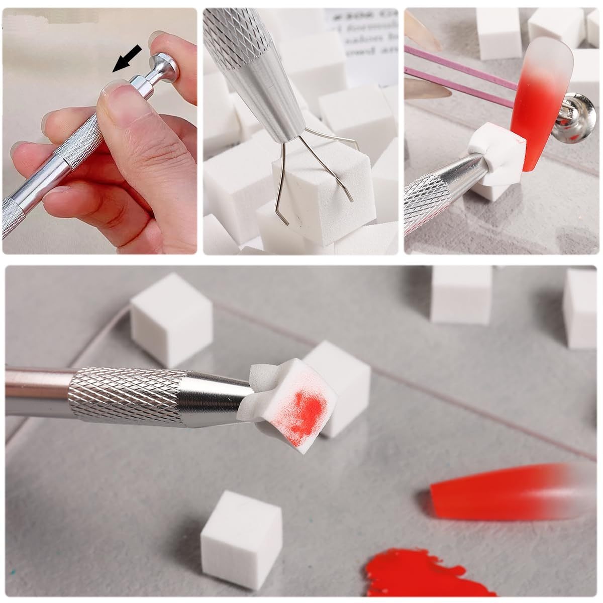Zestaw gąbek do zdobienia pazn – Nail Art Pinterest recenzja i cena