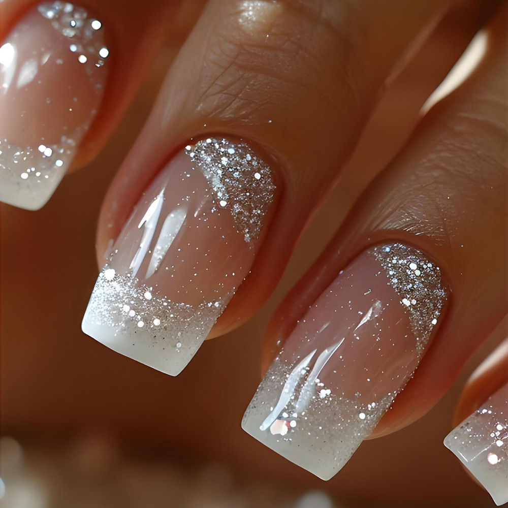 24 szt./zestaw Średnie kwadrat – Nail Art Glitter recenzja i cena