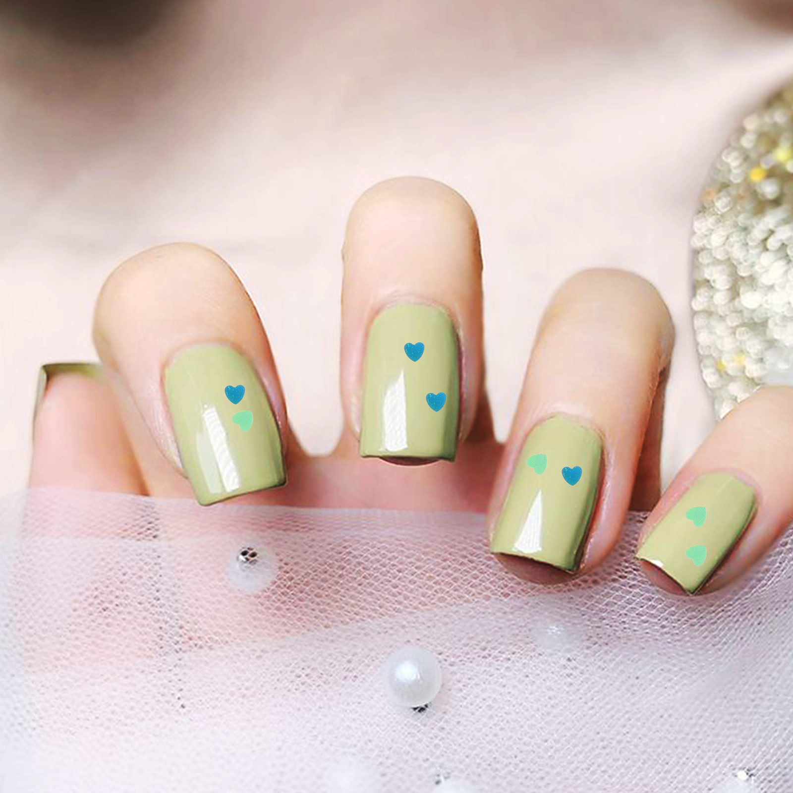 1 Zestaw Błyszczących cekinów  – Nail Art Valentine recenzja i cena