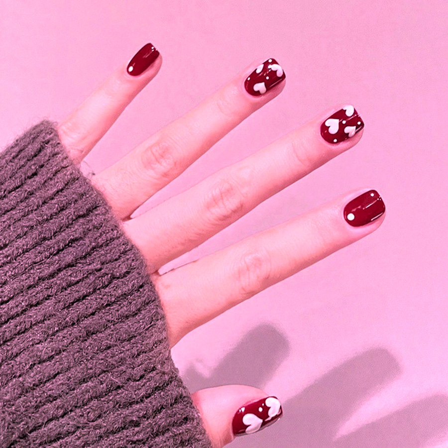 24 szt./zestaw Krótkie kwadrat – Nail Art Fake recenzja i cena