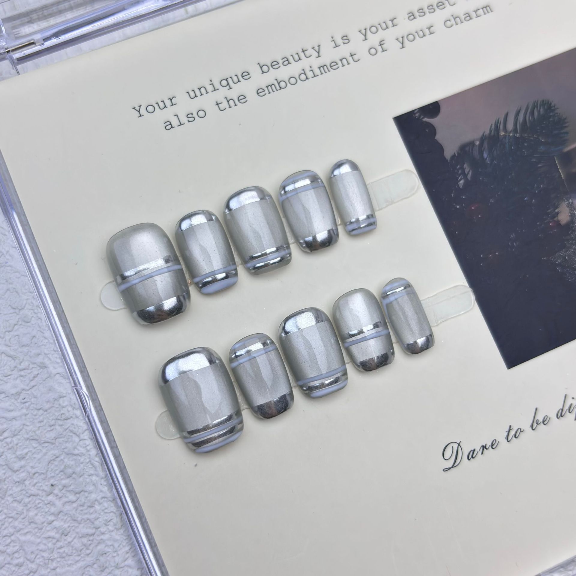 10 szt. Aurora Chrome Sztuczne – Nail Art Glitter recenzja i cena