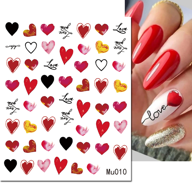 Naklejki 3D na paznokcie, wzor – Nail Art Valentine recenzja i cena