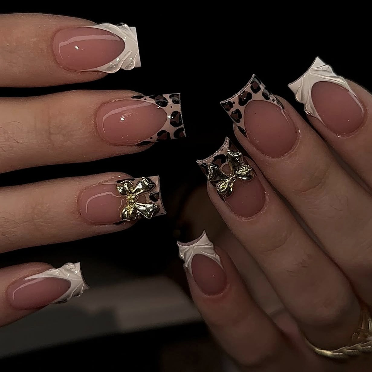 Krótkie kwadratowe sztuczne pa – Nail Art Leopard recenzja i cena