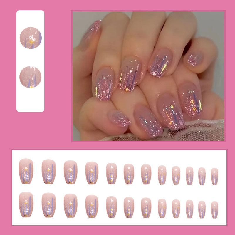 Krótkie sztuczne paznokcie dla – Nail Art Glitter recenzja i cena