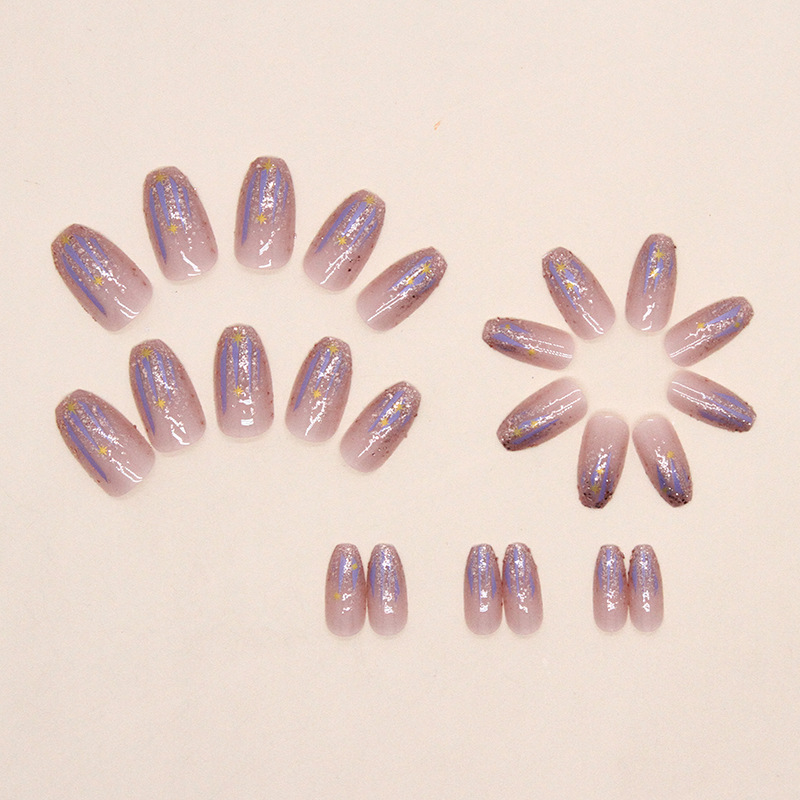 Krótkie sztuczne paznokcie dla – Nail Art Glitter recenzja i cena