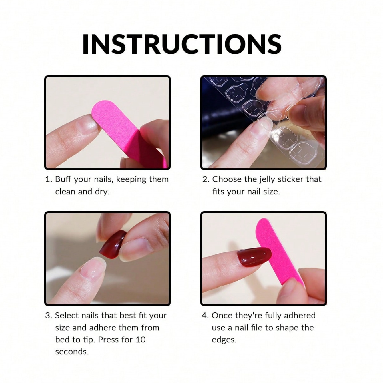 10 szt. Czysto ręcznie dociska – Nail Art Glitter recenzja i cena