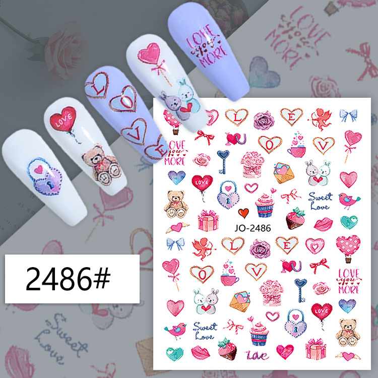 Naklejki 3D na paznokcie, geom – Nail Art Valentine recenzja i cena