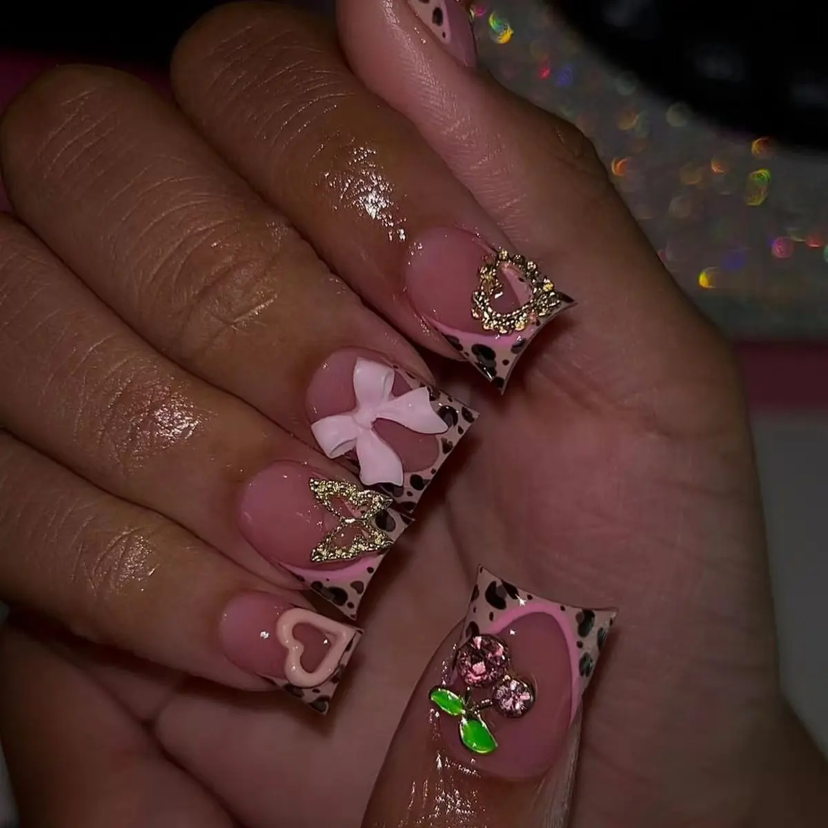 24 szt. Krótkie sztuczne pazno – Nail Art Leopard recenzja i cena