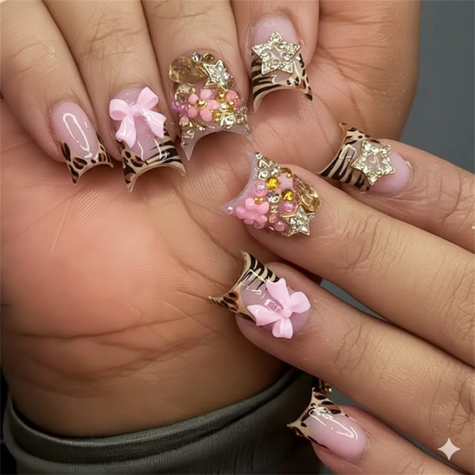 24 szt. Krótkie sztuczne pazno – Nail Art Leopard recenzja i cena